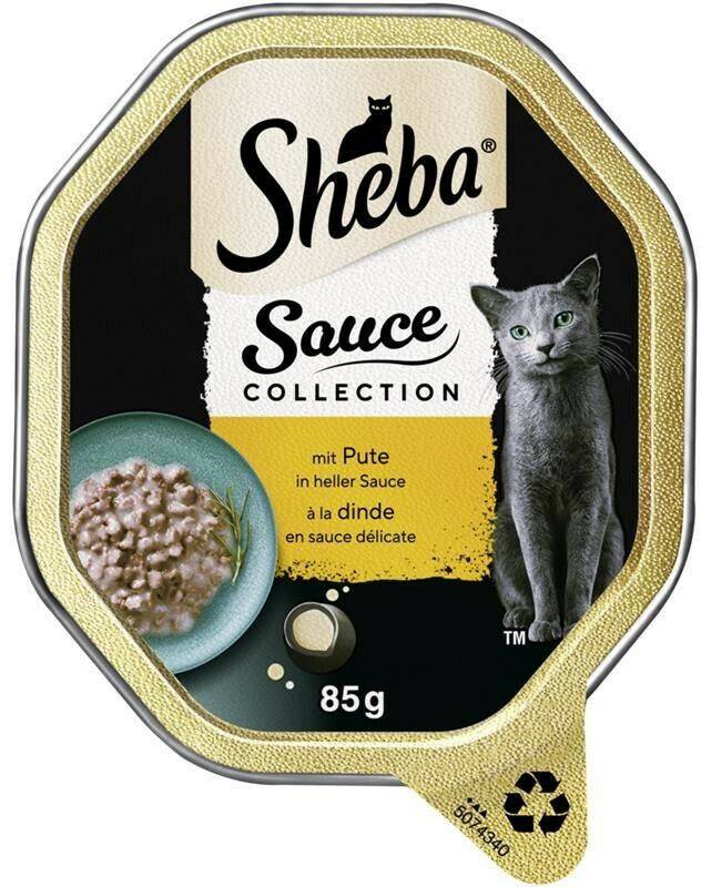 Sheba Sauce Pute in heller Sauce Katzennassfutter Sheba Sauce Pute in heller Sauce KatzennassfutterMultipack 44x85g