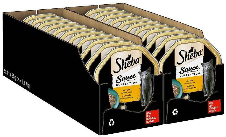 Sheba Sauce Pute in heller Sauce Katzennassfutter Sheba Sauce Pute in heller Sauce KatzennassfutterMultipack 44x85g